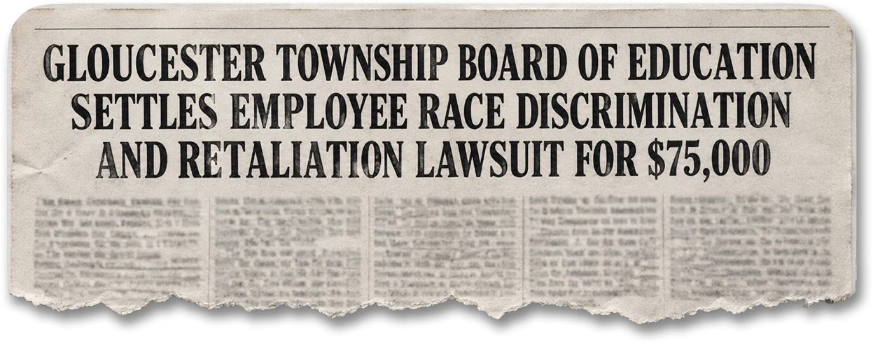 Gloucester Township School Board election newspaper graphic